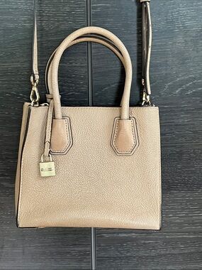Michael Kors Tan Pebbled Leather Bag